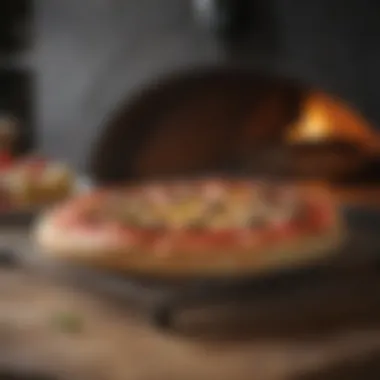 Italian pizza oven kit showcasing temperature control feature