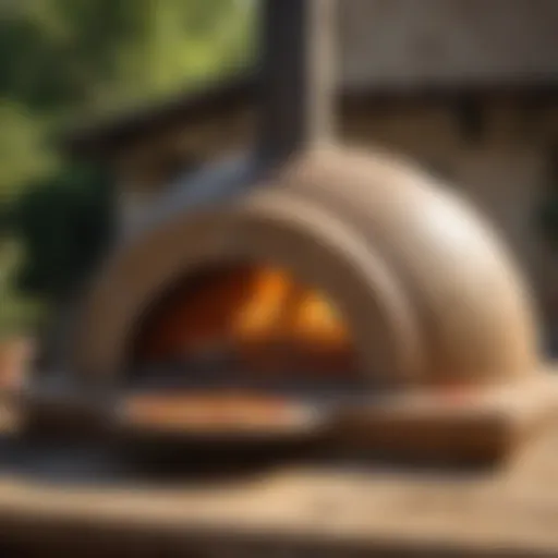 Traditional Italian craftsmanship at work on wood pizza oven