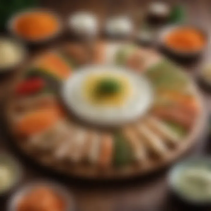 Gourmet Platter with Knorr Vegetable Cream Cheese Spread