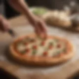 Artisanal Pizza Dough Being Handcrafted