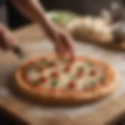Artisanal Pizza Dough Being Handcrafted