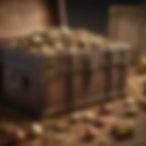Artistic depiction of a treasure chest overflowing with discount codes