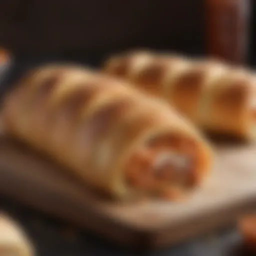 A delectable slice of Little Caesars Stromboli showcasing its rich fillings.