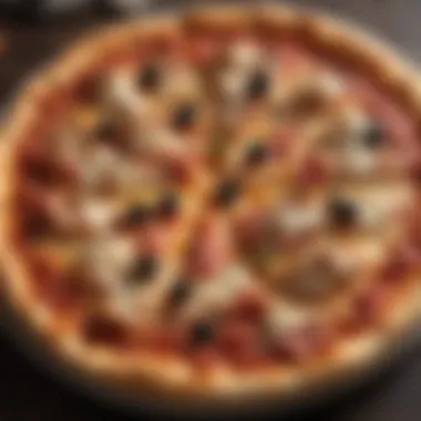 A smartphone displaying pizza delivery options