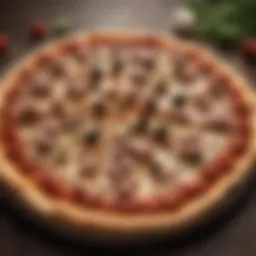 A slice of artisan pizza topped with fresh ingredients, showcasing the culinary creativity of Los Angeles pizzerias.