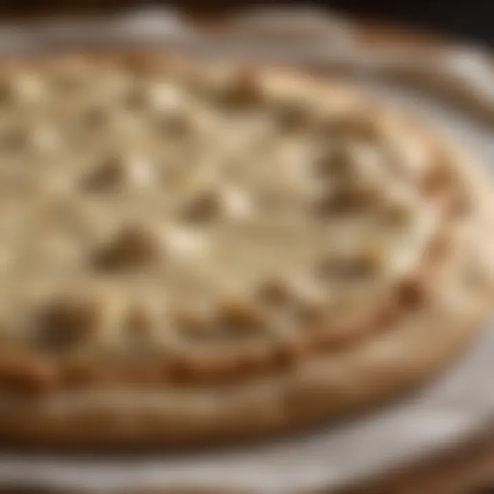 A close-up of a well-kneaded gluten-free pizza dough with a smooth texture