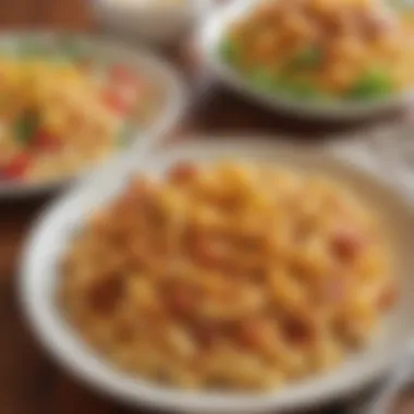Delicious Pairing with Fresh Salad A vibrant plate featuring Mac and Cheese Pizza alongside a refreshing salad