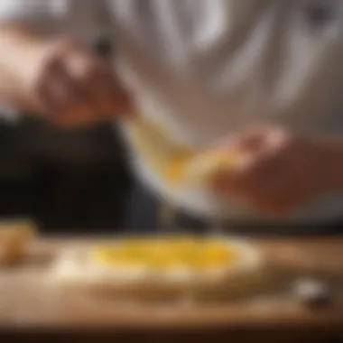 Crafting the Perfect Cheese Blend Melting mozzarella on dough
