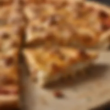 Golden Crust Perfection A perfectly baked chicken pizza showcasing a golden crust