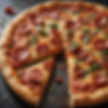 Crispy Baked Pizza with Ideal Crust A beautifully baked pizza showcasing a crispy crust