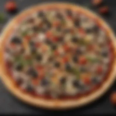 Innovative Topping Combinations for Charcoal-Grilled Pizza Gourmet toppings arranged artistically on pizza dough
