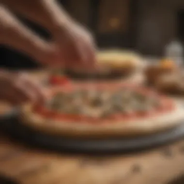 Crafting the Ideal Pizza Dough for Grilling Artisan pizza dough ready for grilling on a wooden surface