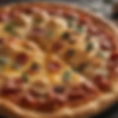 The Art of the Perfect Pizza Crust A perfectly baked pizza with a golden crust