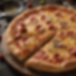 Mouthwatering Pizza with Cheese in the Crust