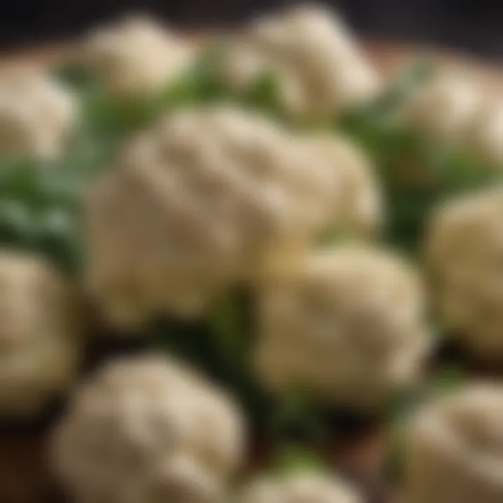 Milton Cauliflower Pizza: Freshly Harvested Cauliflower Florets