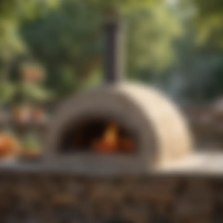 Minimalist Stone Pizza Oven