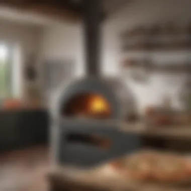 Modern Kitchen with Pizza Oven