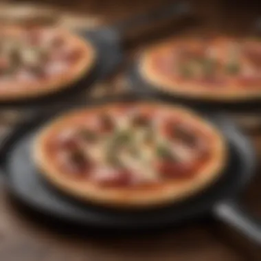 Modern small pizza paddle with innovative non-stick surface