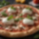 Delicious Neapolitan-style pizza with fresh basil and buffalo mozzarella