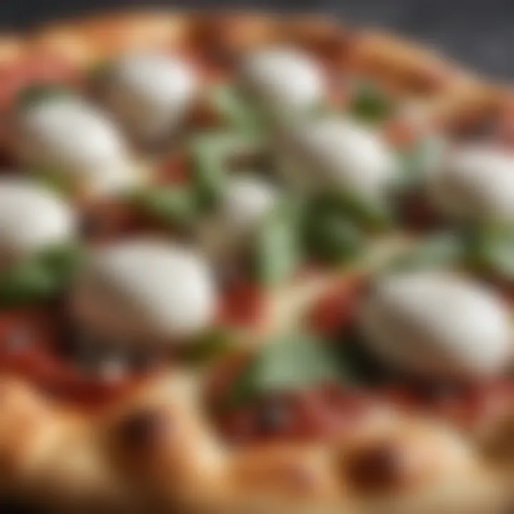 Neapolitan-style pizza with buffalo mozzarella and basil