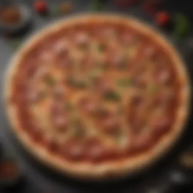 A homemade version of New Yorker style pizza baked to perfection