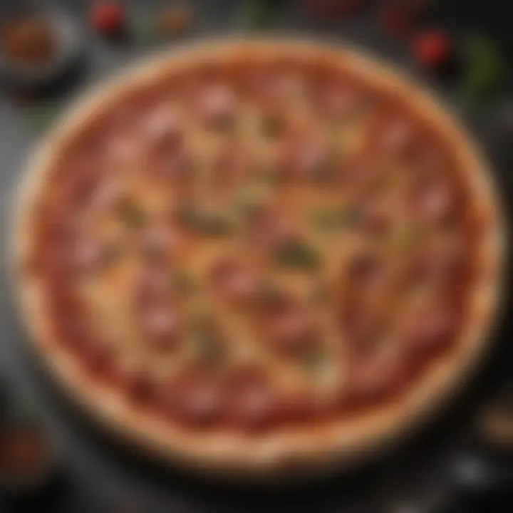 A homemade version of New Yorker style pizza baked to perfection