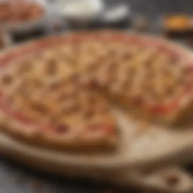Nutrient-rich almond pizza crust enhancing culinary experiences