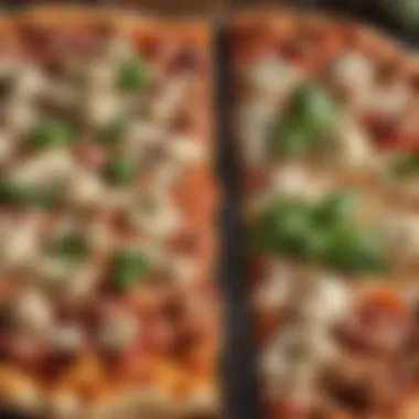 Comparison of nutritional values between cauliflower pizza and traditional pizza