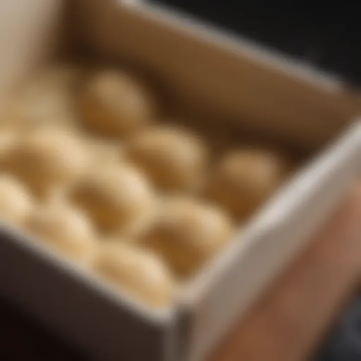 Close-up of dough stored perfectly in the Ooni Dough Box