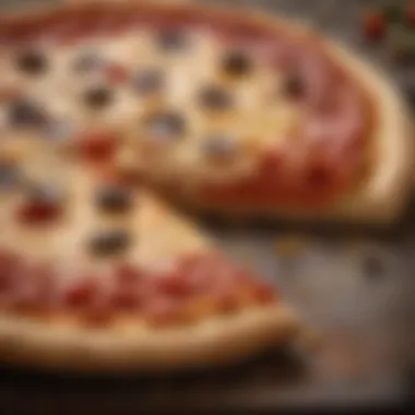 Achieving the Ideal Pizza Crust A deliciously baked pizza with a perfect crust.