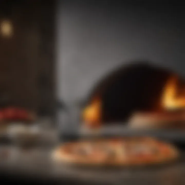 An elegantly styled pizza freshly baked in an Ooni pizza oven.