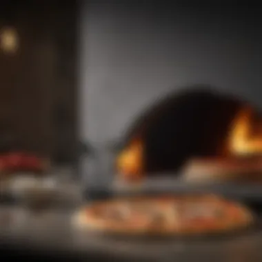 A Culinary Masterpiece: Pizza from an Ooni Oven An elegantly styled pizza freshly baked in an Ooni pizza oven.