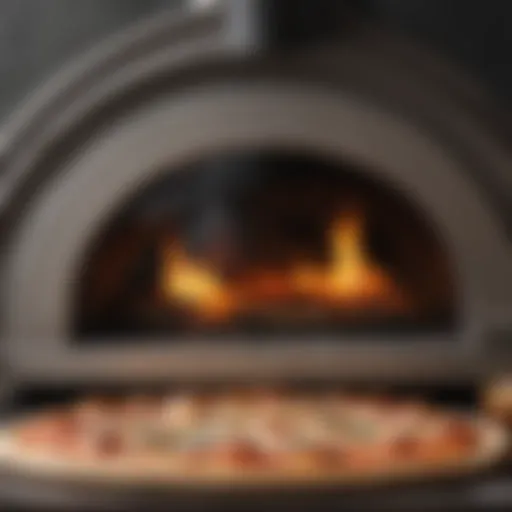 An Ooni pizza oven showcasing high temperatures.