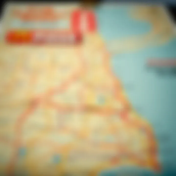Map highlighting Chicago's pizzerias and delivery routes
