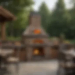 Outdoor Fireplace Pizza Oven Fusion - Elegant Outdoor Dining