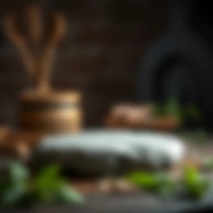 A well-maintained cooking stone with a rustic background