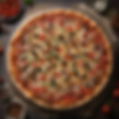Deliciously Topped Pizza Ready to Enjoy A well-cooked pizza with diverse toppings