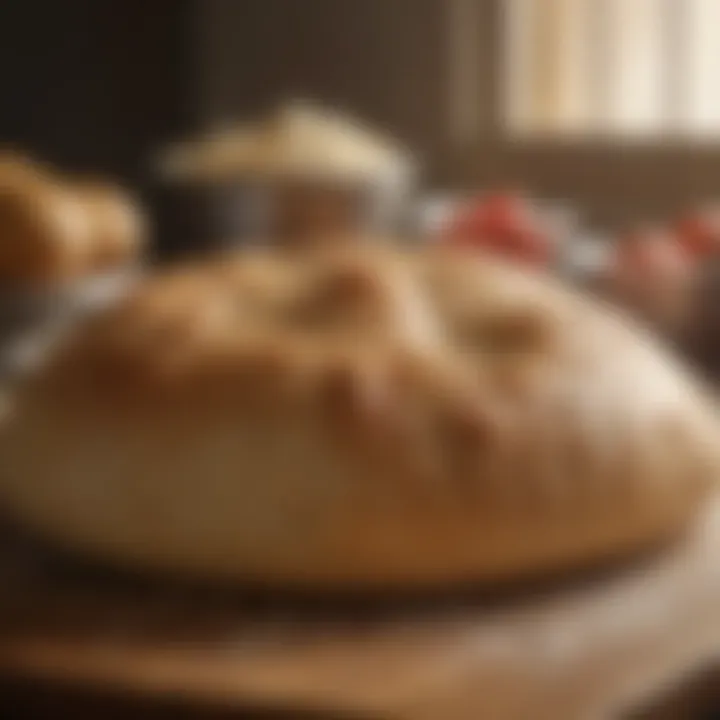Beautifully risen dough showcasing ideal fermentation
