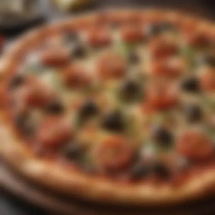 Papa John's exquisite Mediterranean Veggie pizza