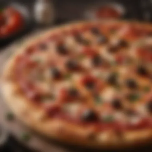 A beautifully crafted pizza showcasing vibrant ingredients