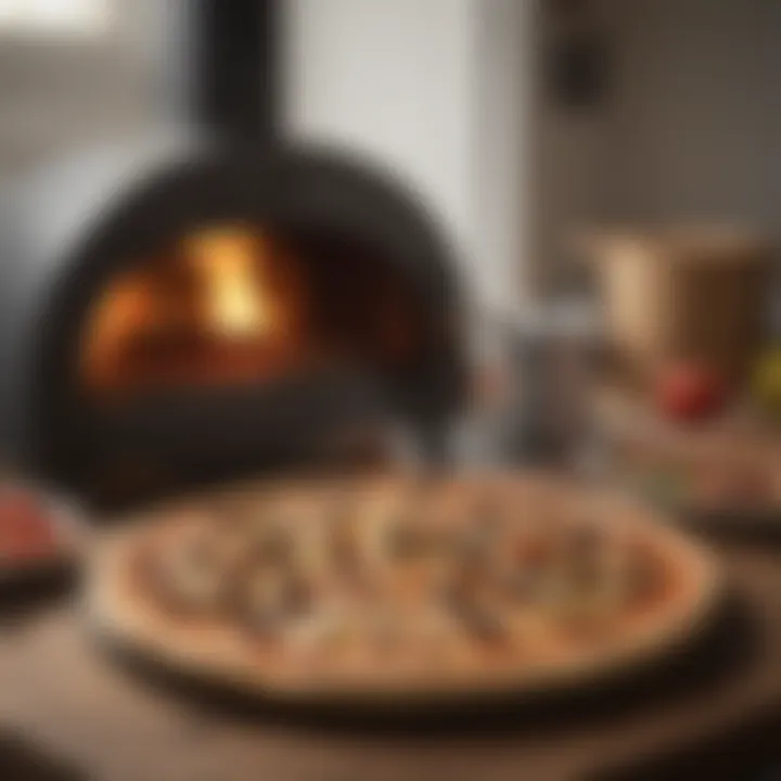 Pellet stove pizza feast