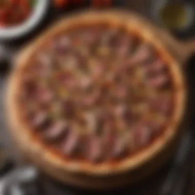 Gastronomic Delight: Steak Pizza Perfection Perfectly Baked Steak Pizza
