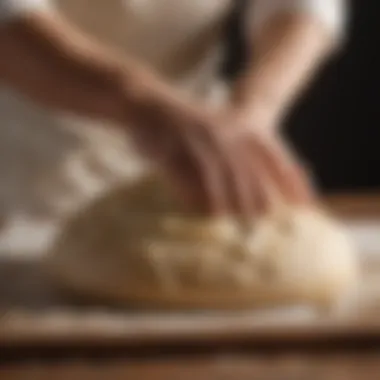 Texture of perfectly kneaded dough