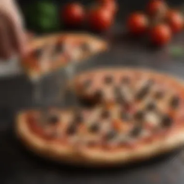 Perforated Pizza Peel with Tantalizing Toppings