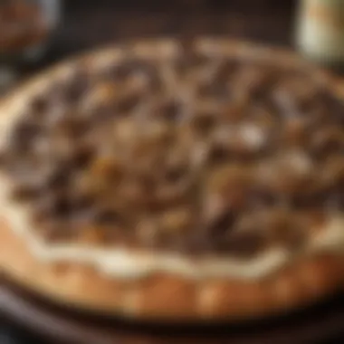 Caramelized Onion Sensation Sizzling pan of caramelized onions and mushrooms with seasoned beef strips