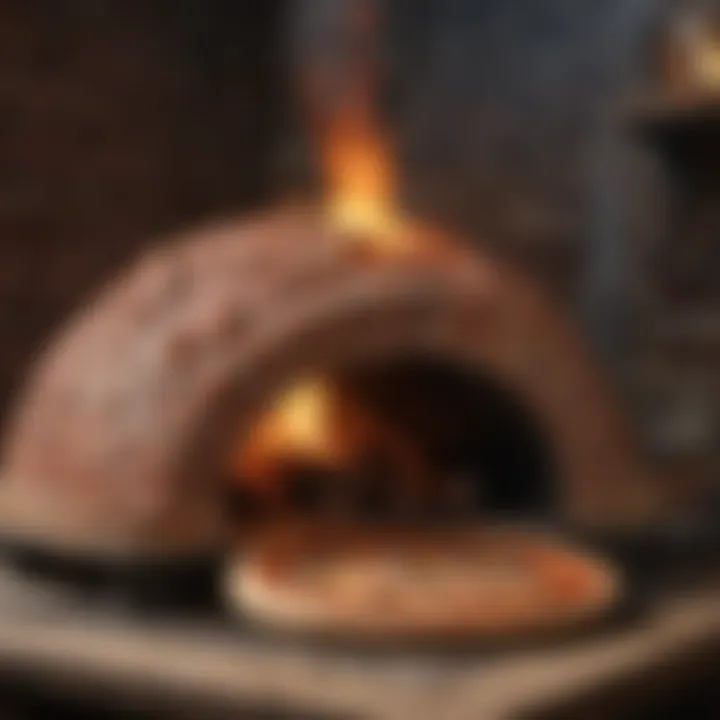 Traditional brick oven used to bake Philly Hut pizzas