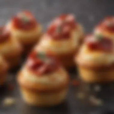 Gourmet Pizza Cupcake with Artisanal Cheese