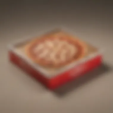 Innovative design of the new Pizza Hut box showcasing its unique shape and features