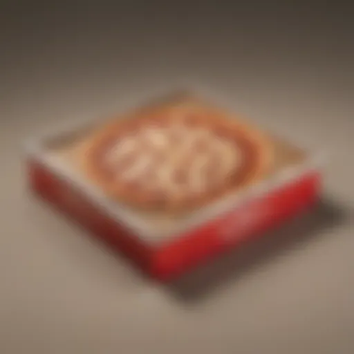 Innovative design of the new Pizza Hut box showcasing its unique shape and features