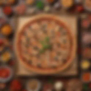 A close-up view of the ingredients in a Pizza Hut Box Meal